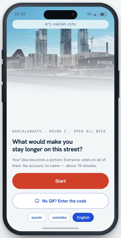 In with a QR, no account