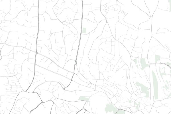 Street map of Hebron, Palestine.