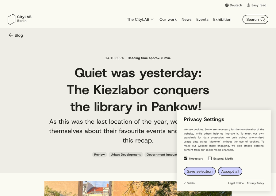 Quiet was yesterday: the Kiezlabor conquers the library in Pankow