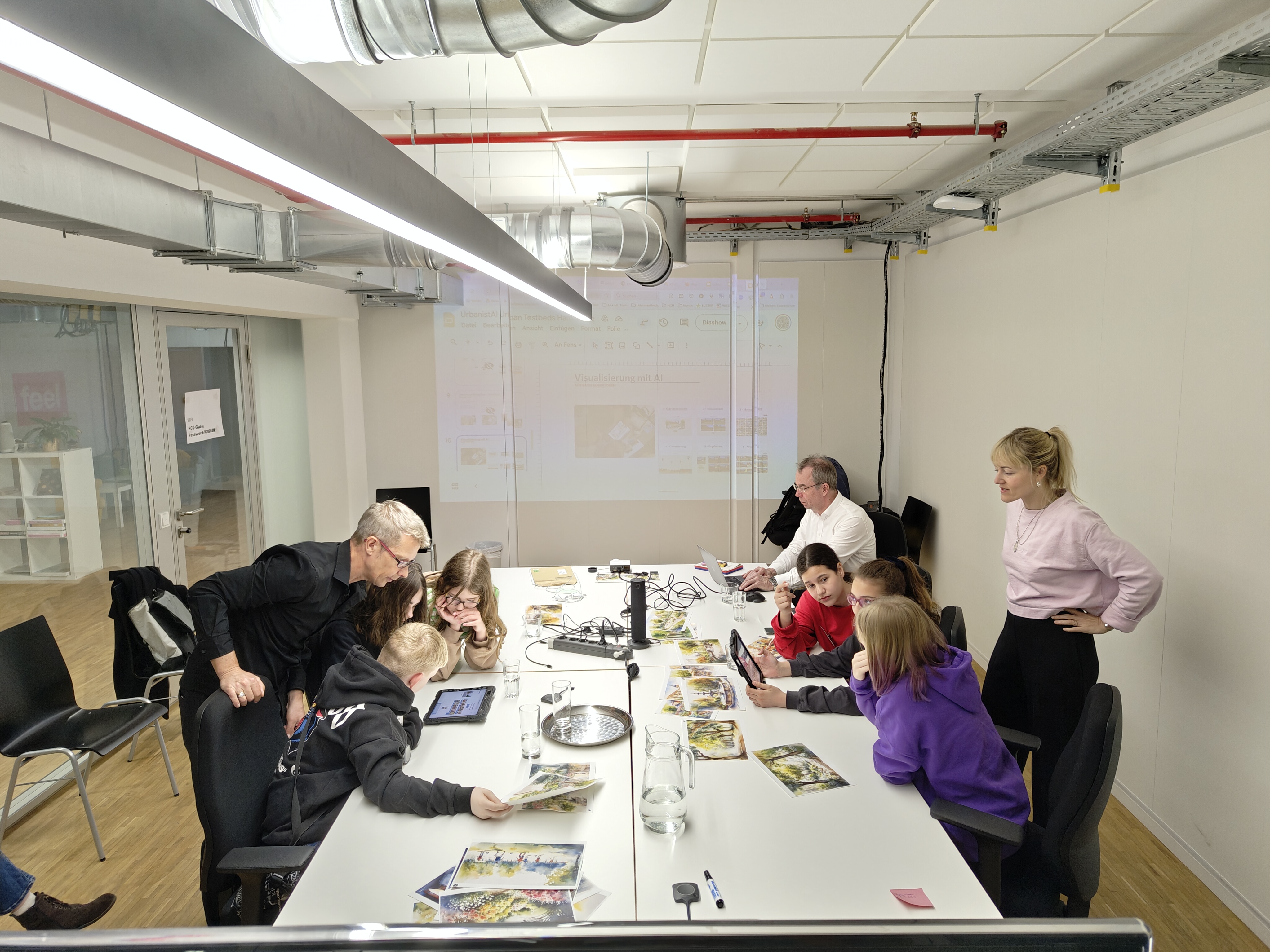 Young participants redesigning their neighbourhood, Hamburg