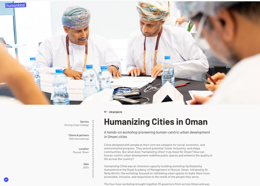 Humankind — Humanizing Cities in Oman