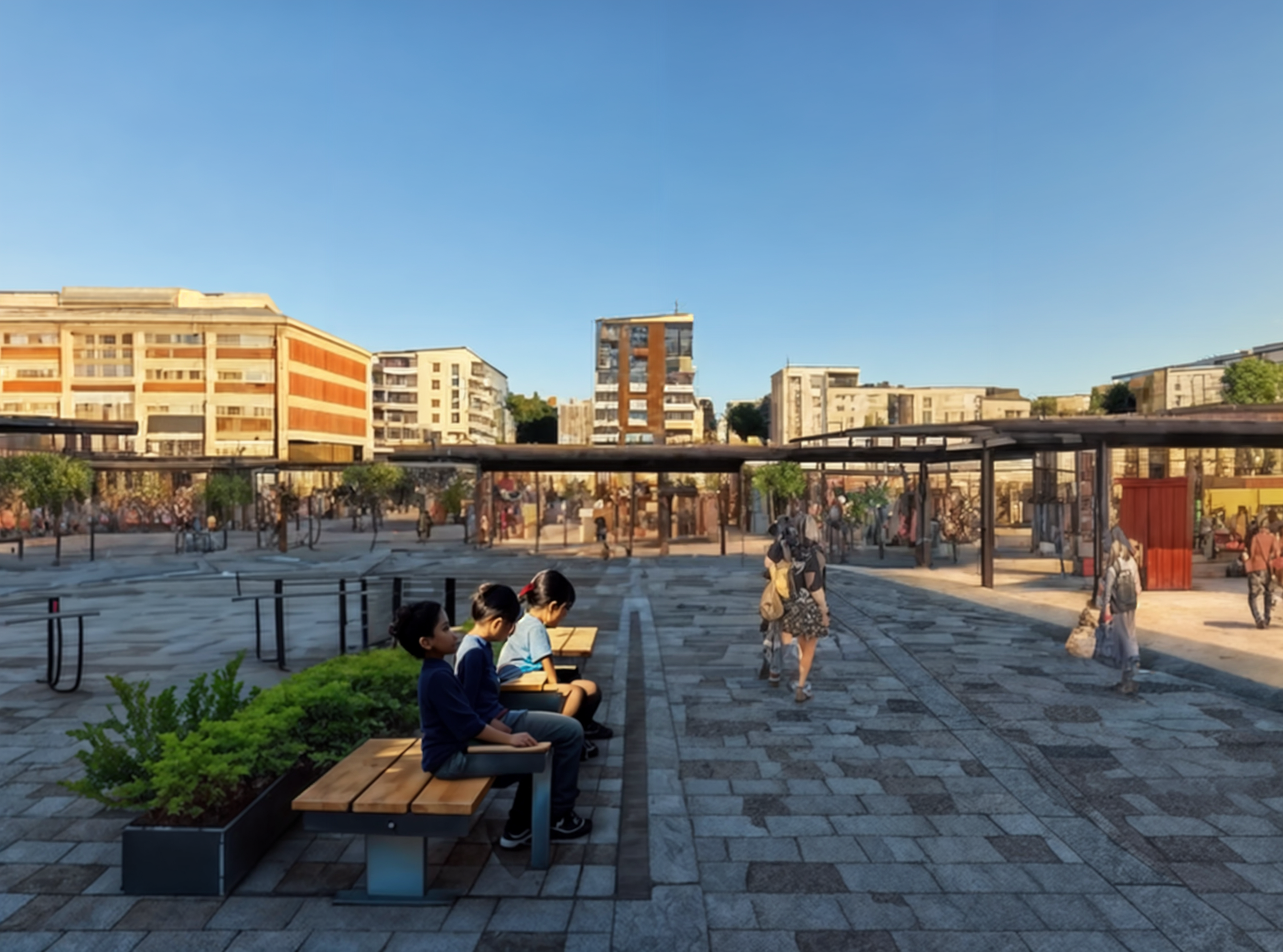 Top-voted AI scenario for Kaarina market square