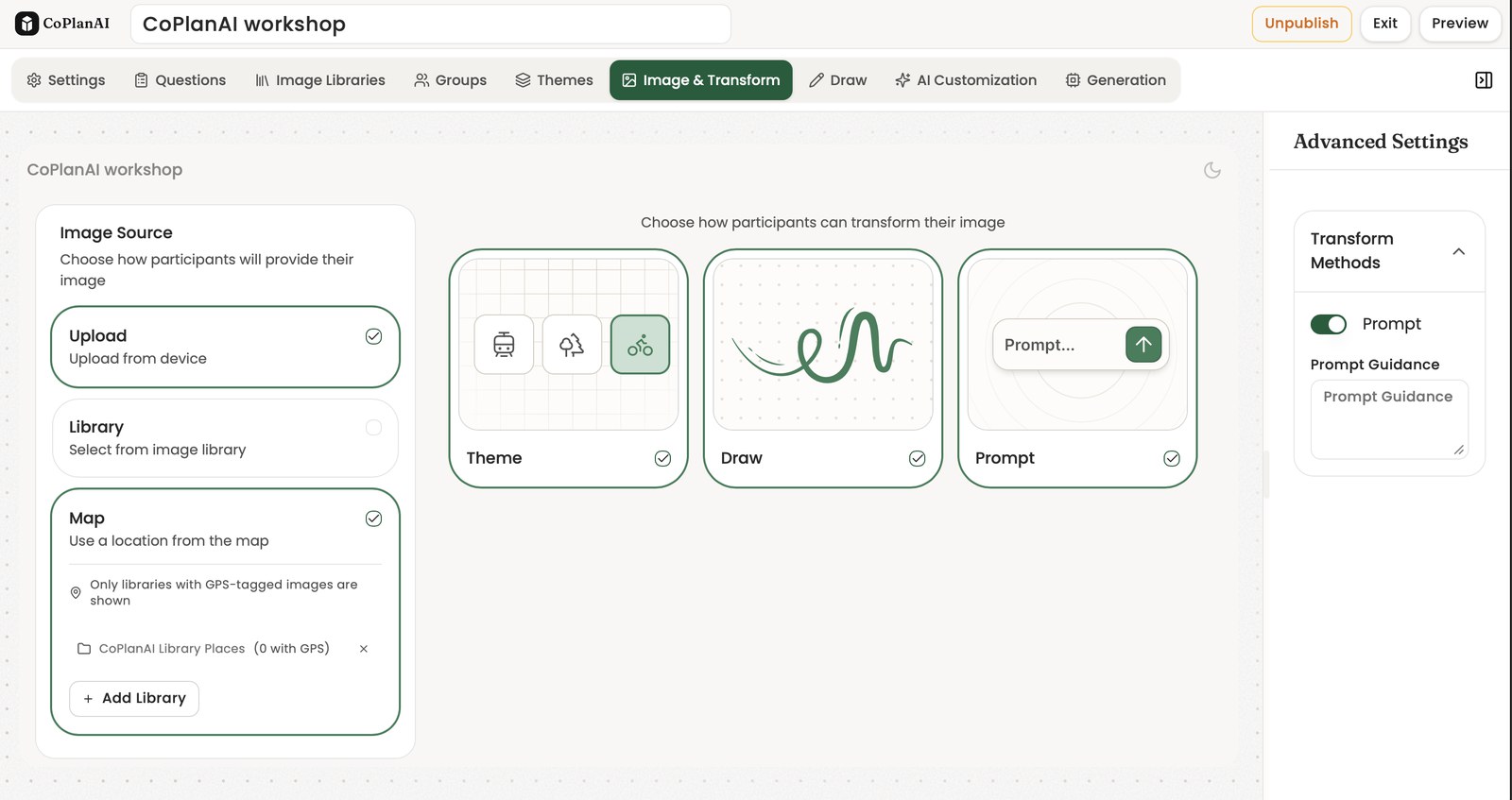 UX / UI customisation