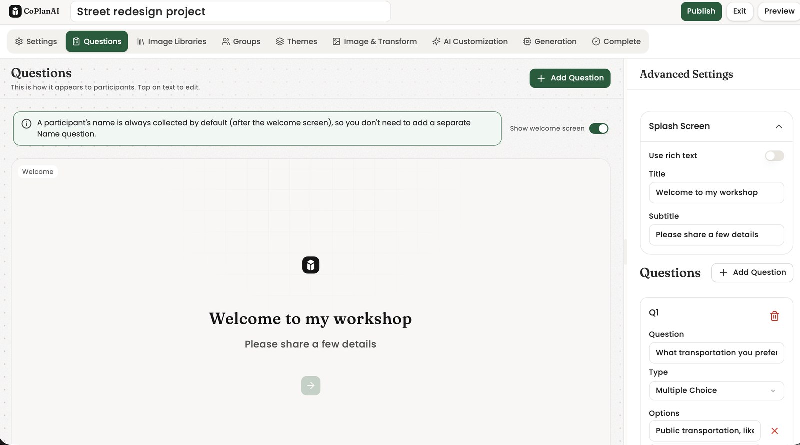 Web questionnaire   the loop, online