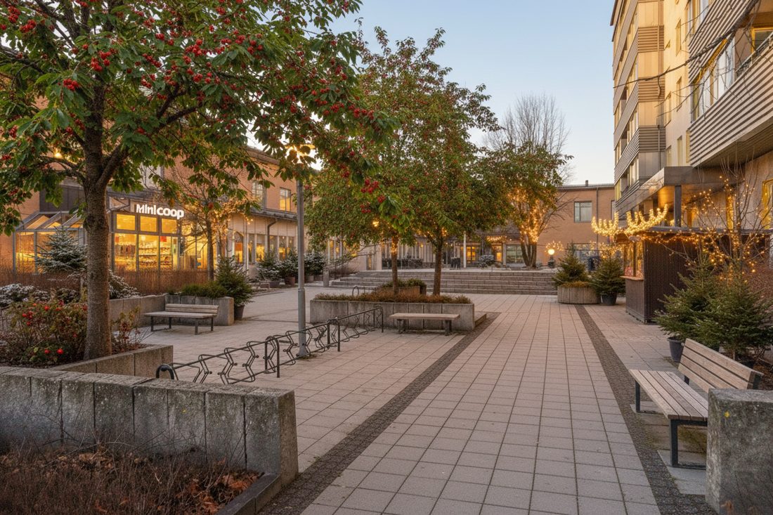 A redesigned street in Luleå, generated in the January 2026 children's workshop