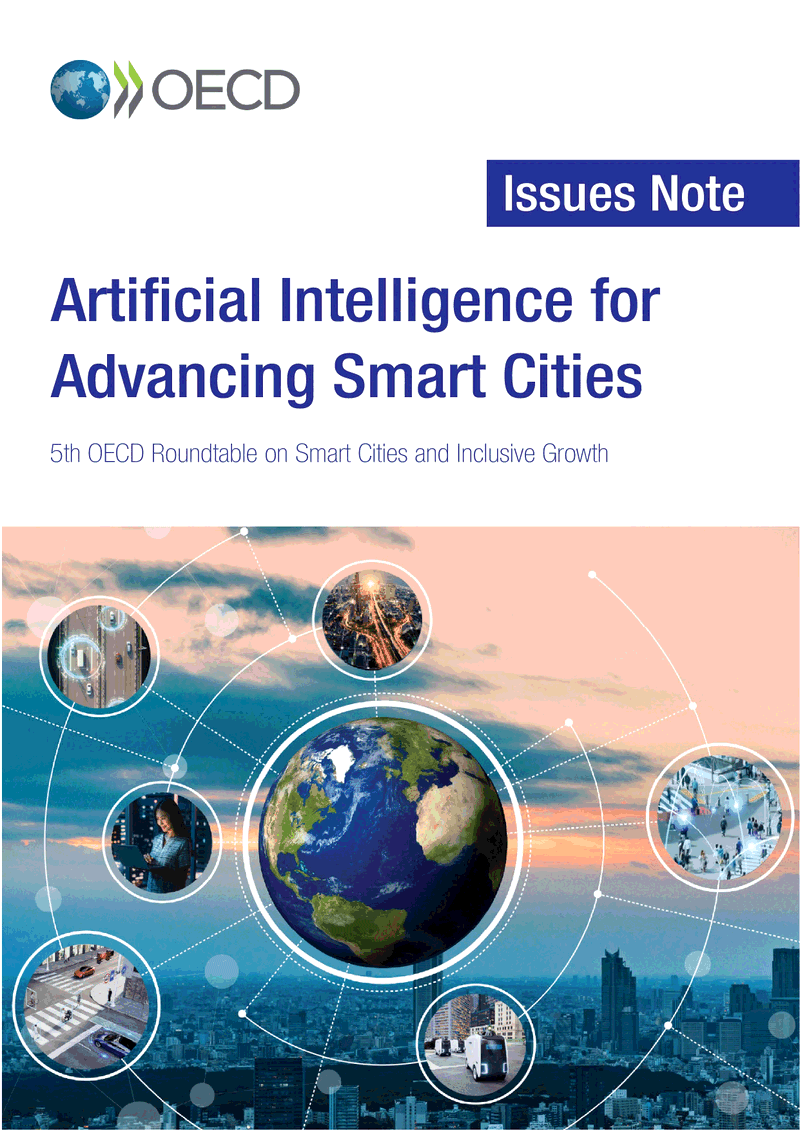 OECD Artificial Intelligence for Advancing Smart Cities report cover