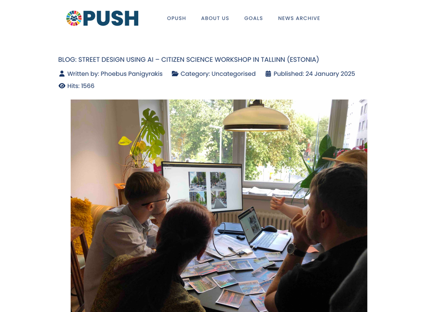 Street design using AI — citizen science workshop