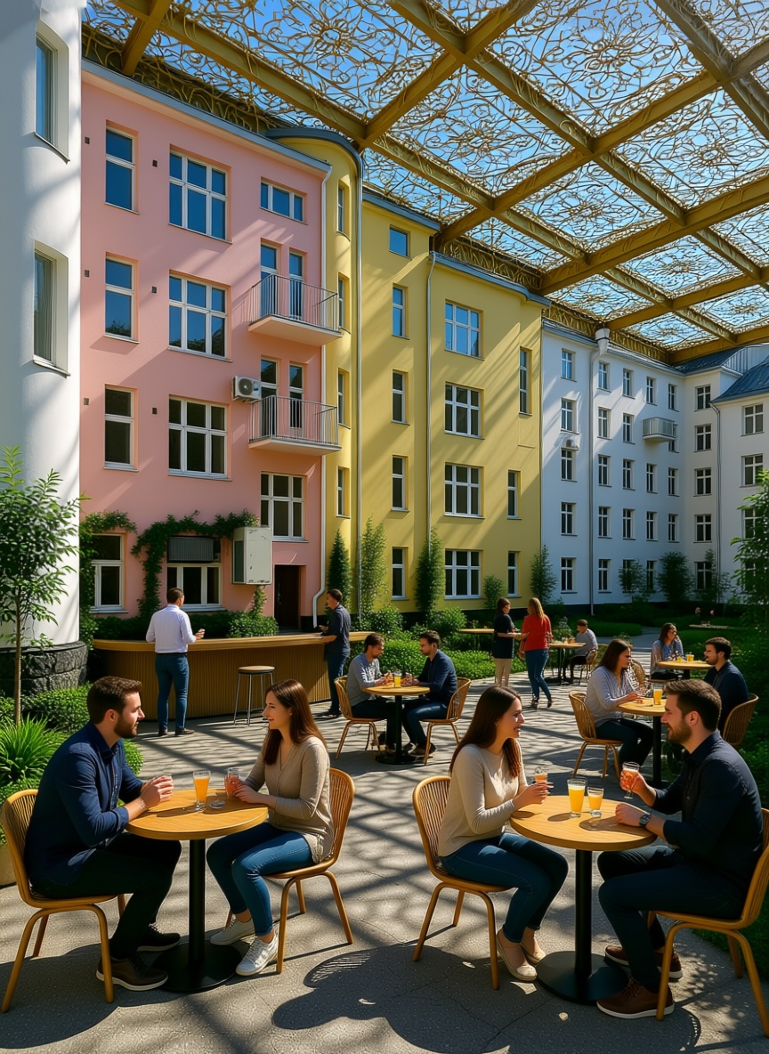 AI pergola scenario for Oulu city centre