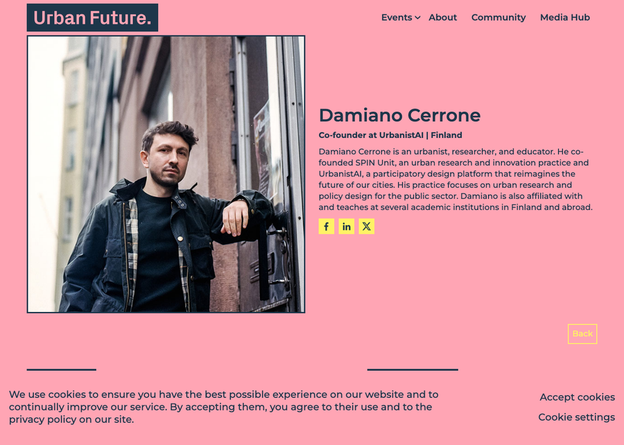 Urban Future Global Conference — speaker profile