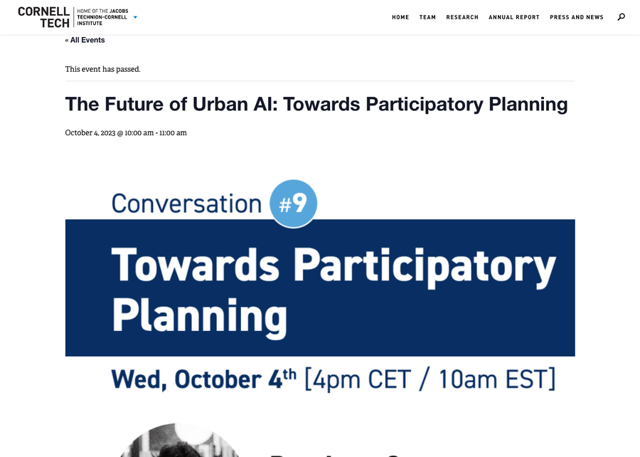 Towards Participatory Planning