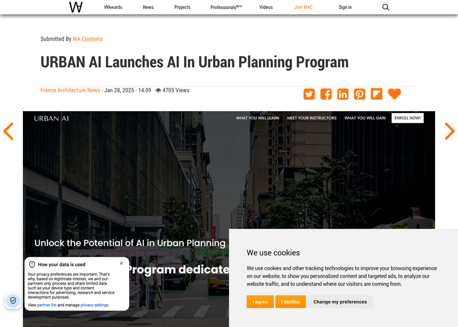 Urban AI launches AI in Urban Planning Program